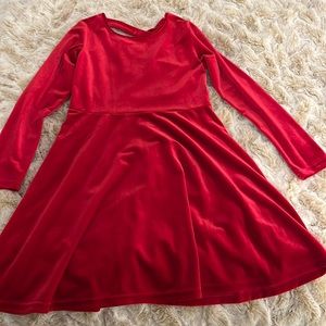 Children's place red velvet dress